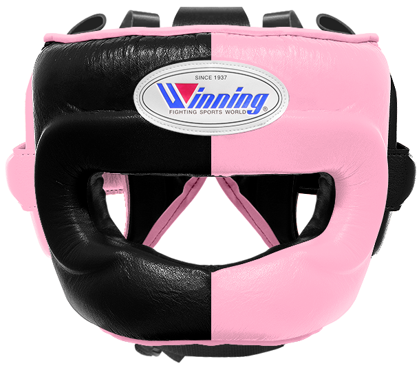 Winning Full Face Boxing Headgear - Black & Blue
