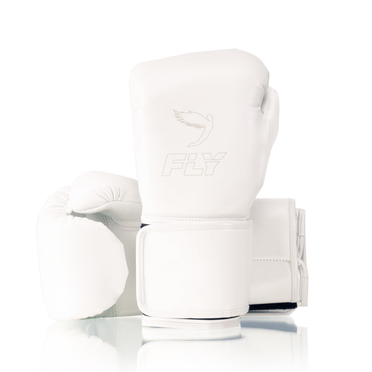 Customizable White Fly Boxing Set, Fly Velcro Boxing Gloves, Christmas Gift for Men's and Women's, Thanksgiving Gifts for Him and Her