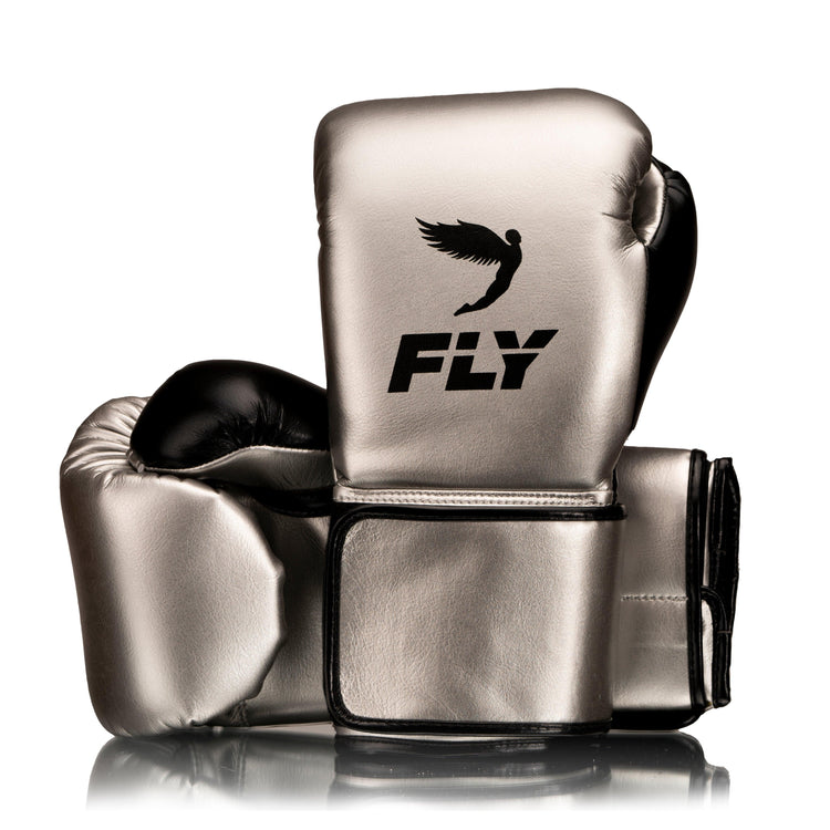 Customizable Silver and Black Fly Boxing Set, Fly Velcro Boxing Gloves, and Full Face Head Guard Christmas Gift for Men's and Women's, Thanksgiving Gifts for Him and Her