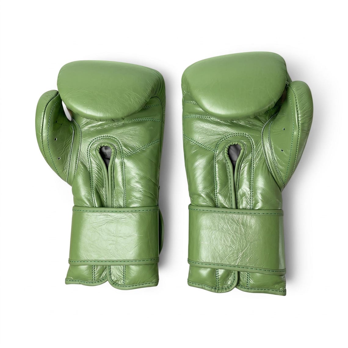 Customizable Green Cleto Reyes Boxing Gloves, Cleto Reyes Velcro Boxing Gloves