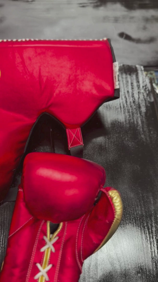 Customizable Grant Boxing Sets With Cheeks Head Guard and Groin Guard Protector