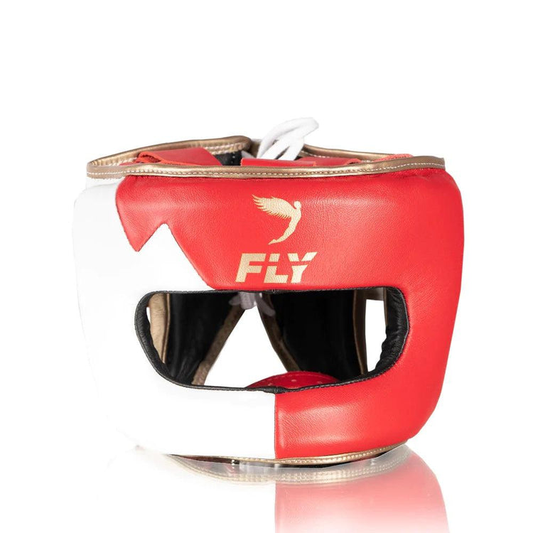 Customizable Red and White Fly Boxing Set, Fly Velcro Boxing Gloves, and Full Face Head Guard Christmas Gift for Men's and Women's, Thanksgiving Gifts for Him and Her