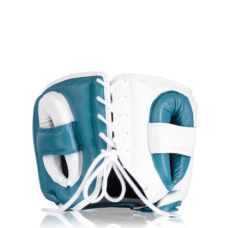 Customizable Aqua and White Fly Boxing Set, Fly Velcro Boxing Gloves, and Full Face Head Guard Christmas Gift for Men's and Women's, Thanksgiving Gifts for Him and Her