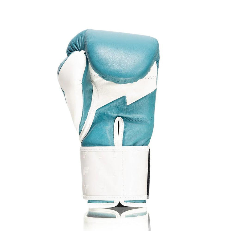 Customizable Aqua and White Fly Boxing Set, Fly Velcro Boxing Gloves, and Full Face Head Guard Christmas Gift for Men's and Women's, Thanksgiving Gifts for Him and Her
