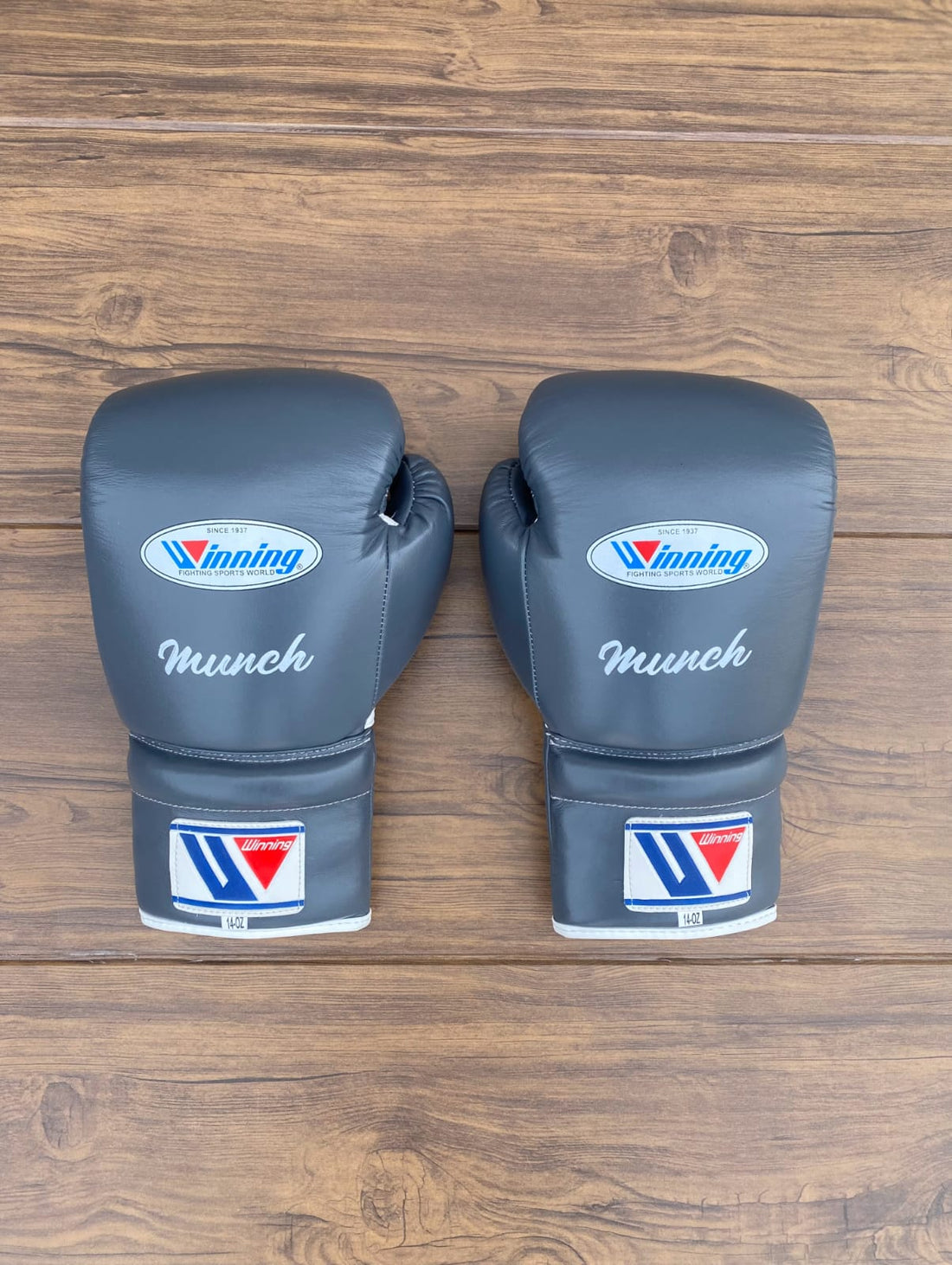 Customizable Gray Winning Boxing Sets With Cheeks Head Guard