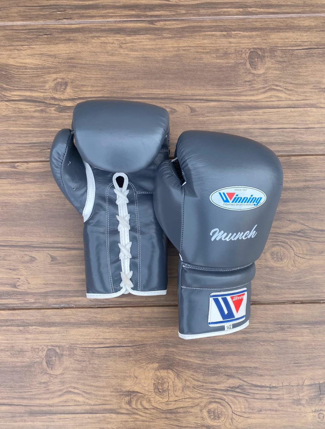 Customizable Gray Winning Boxing Sets With Cheeks Head Guard